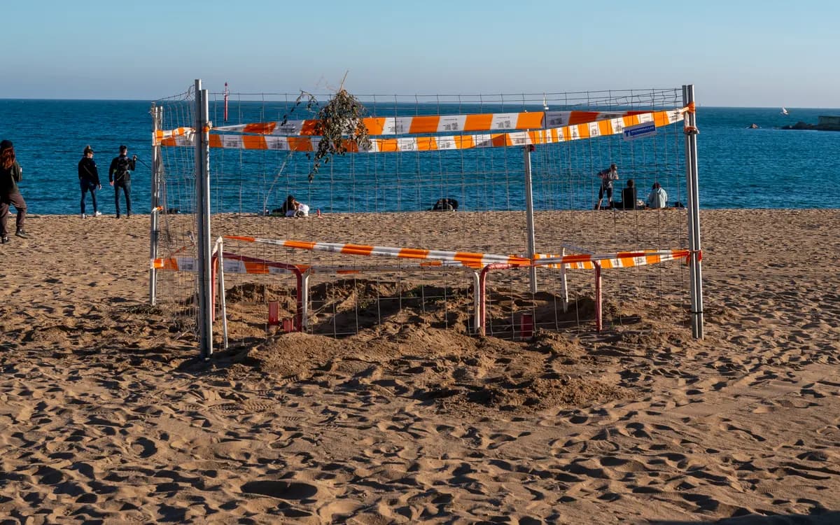 La plage de la Barceloneta à Barcelone