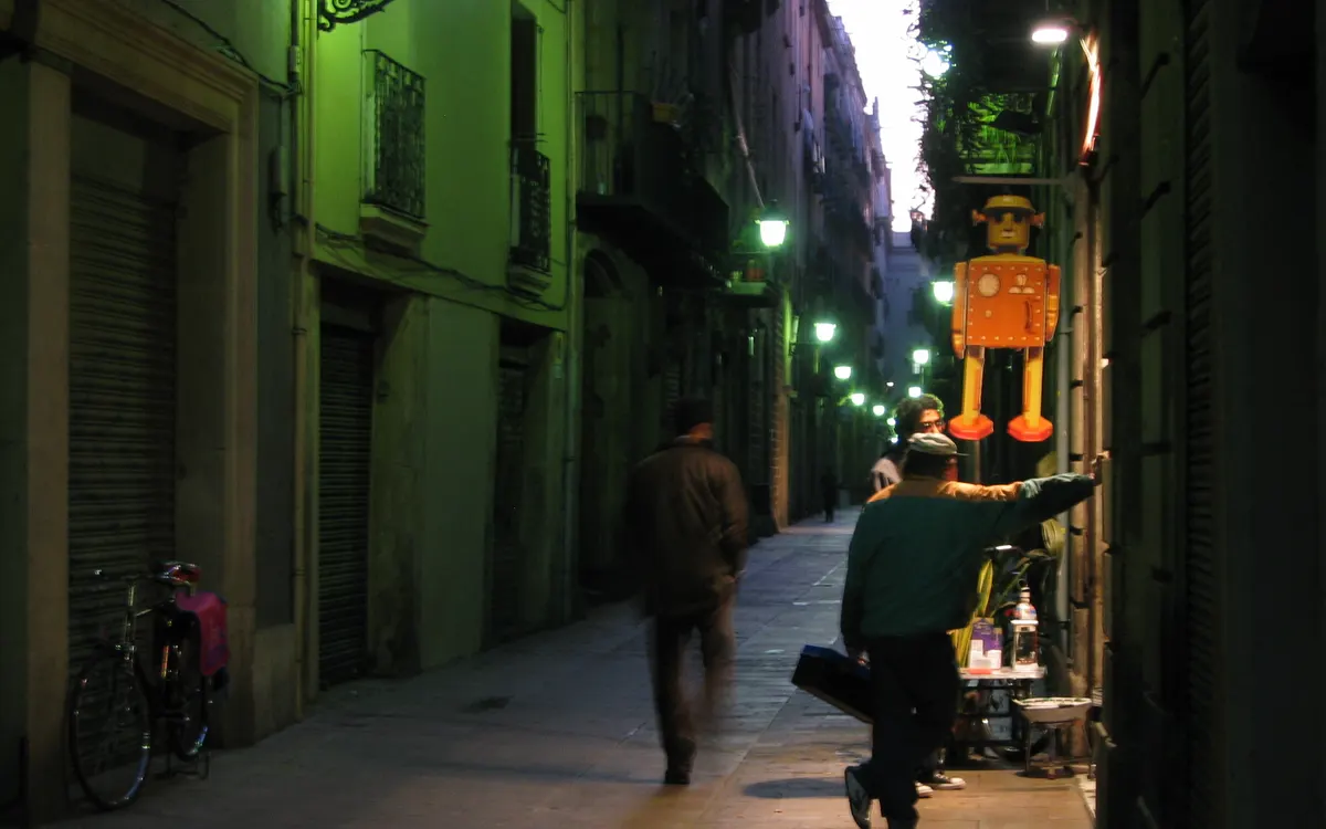 Une ruelle du Quartier Gothique de Barcelone