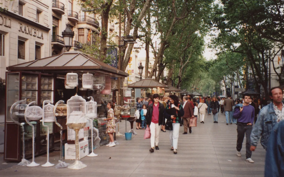 L'animation de La Rambla à Barcelone